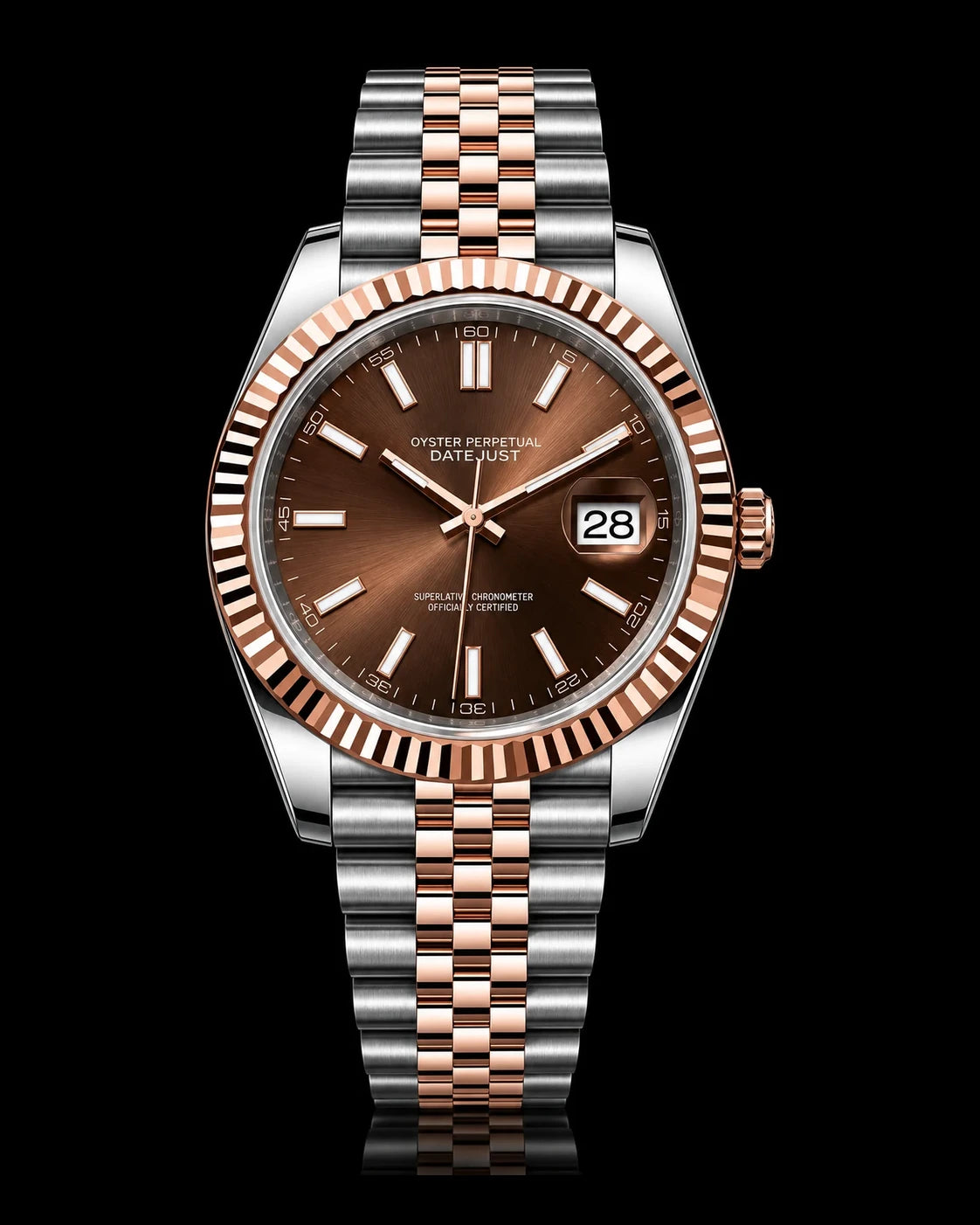Datejust - Rose & Silver Chocolate