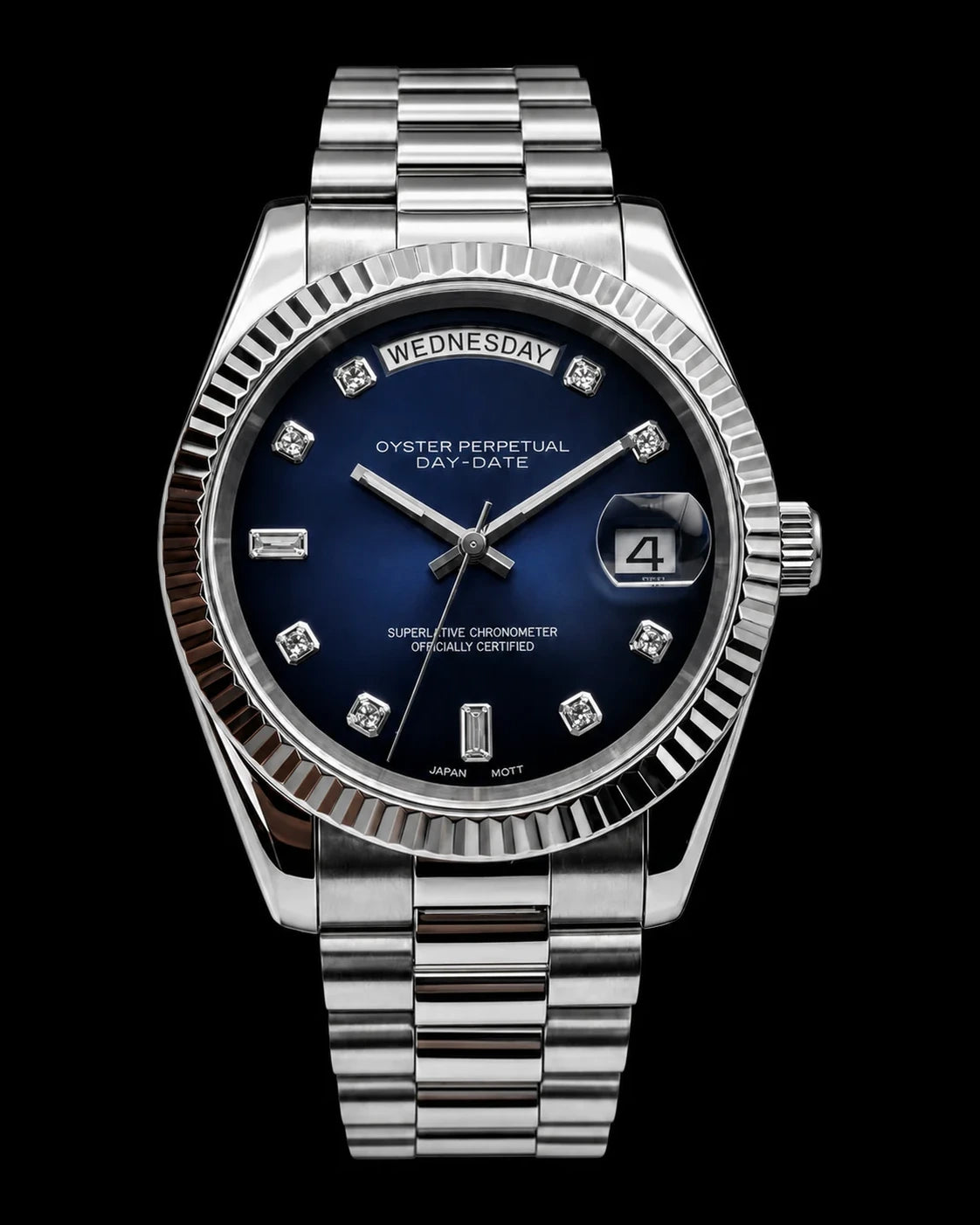 DayDate - Midnight Blue Baguette Diamonds