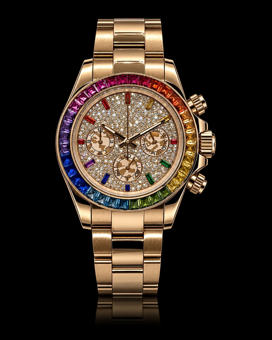 Daytona - Rainbow Diamond Rose Gold