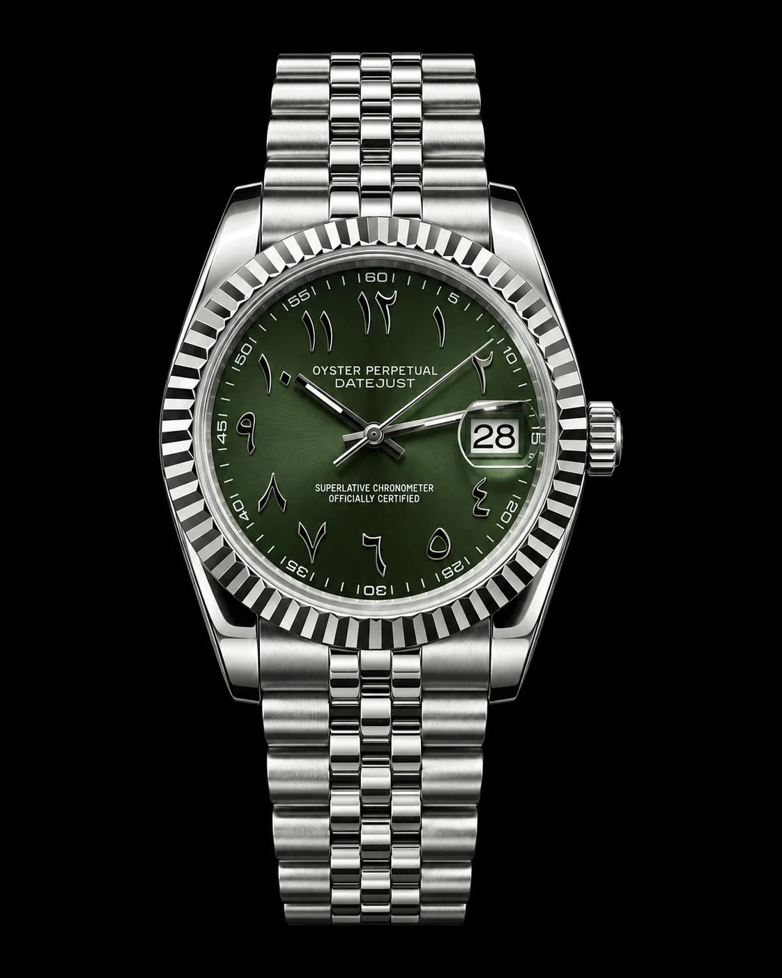 DateJust - Arabic Dial Olive