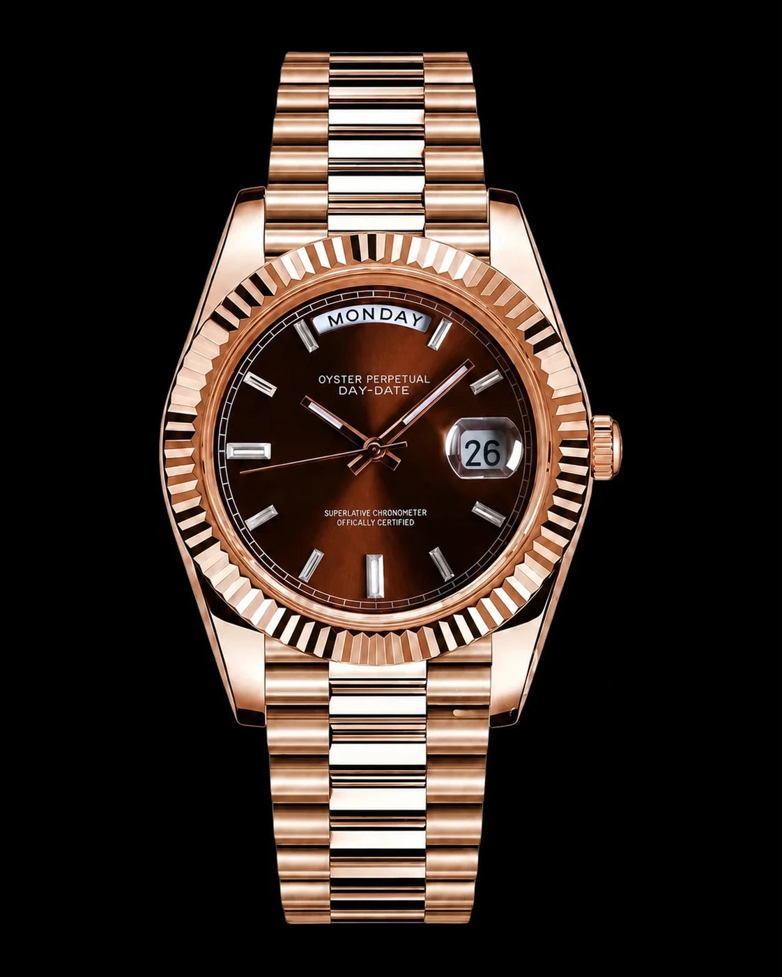 DayDate - Rose Gold Chocolate