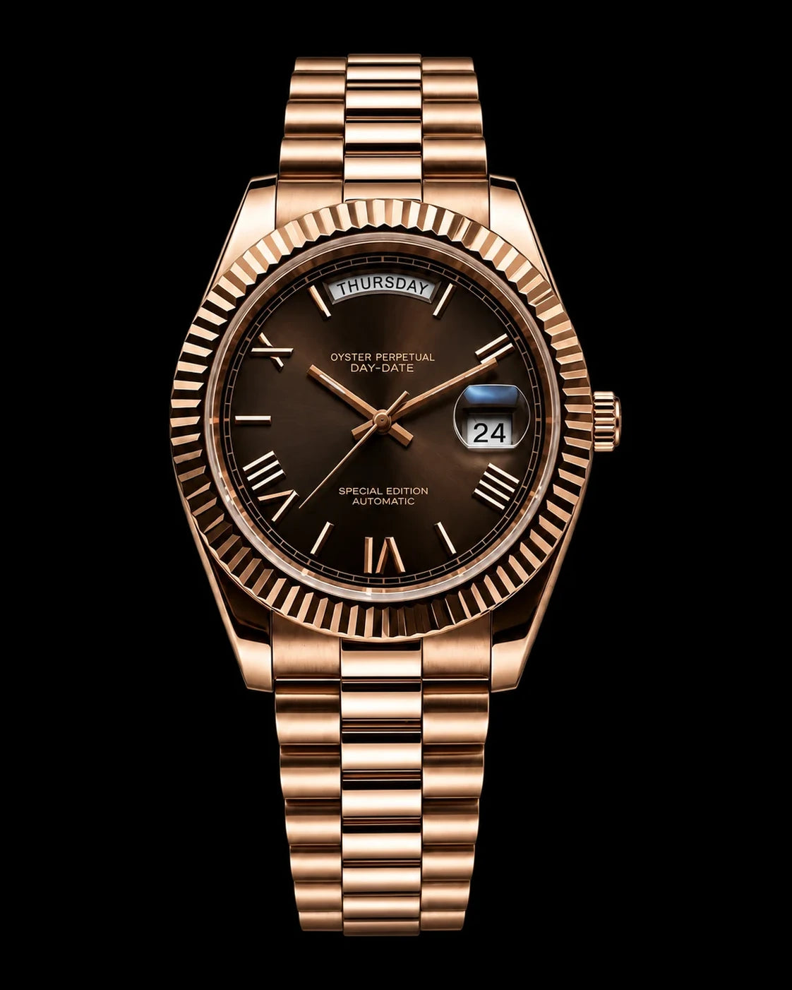 DayDate - Rose Gold Smoke Dial