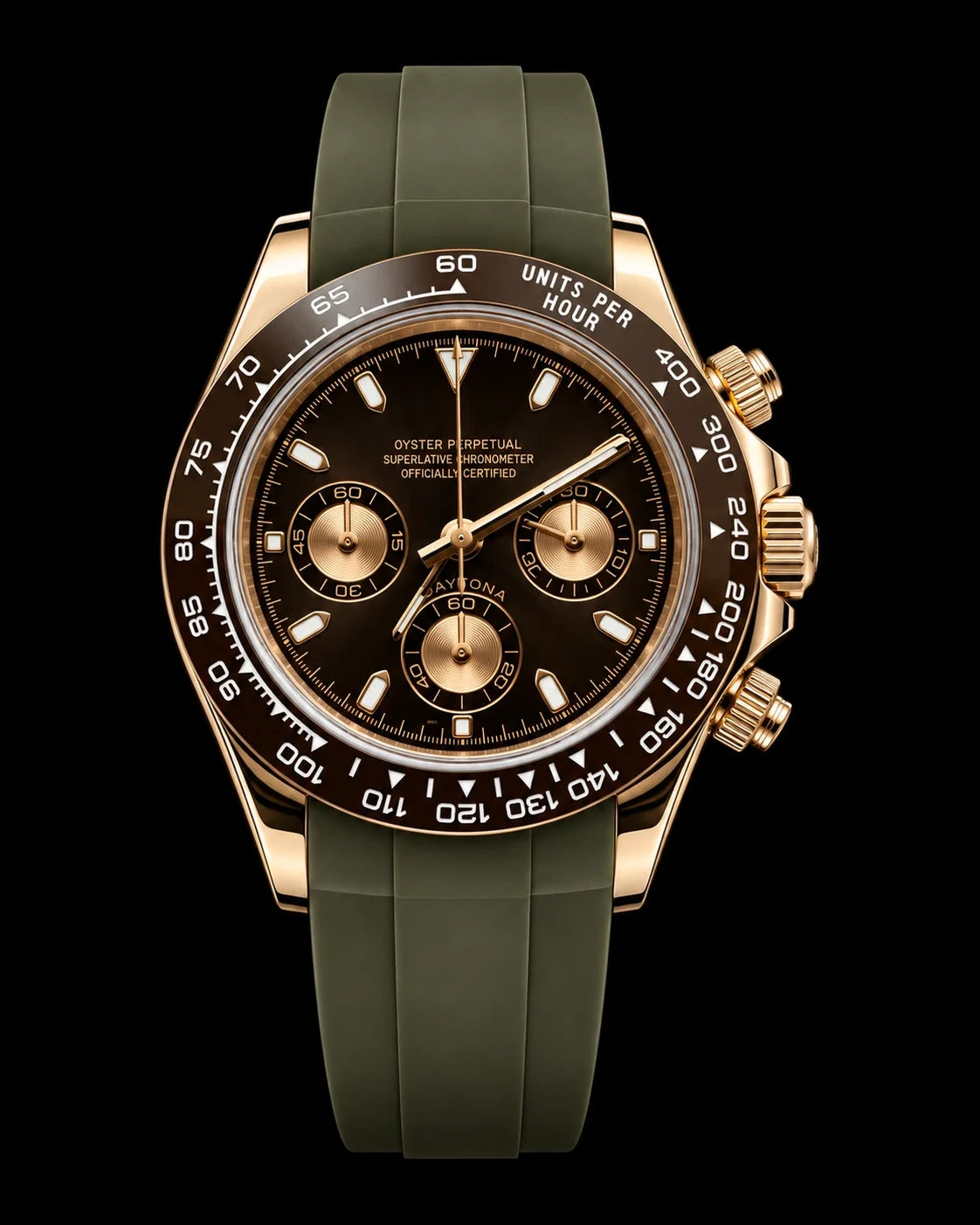 Daytona - Mocha & Rose Gold