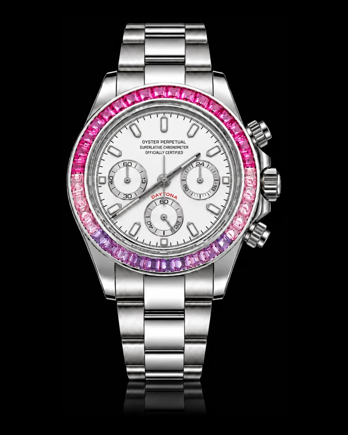Daytona - Pink & Purple Fade White Dial