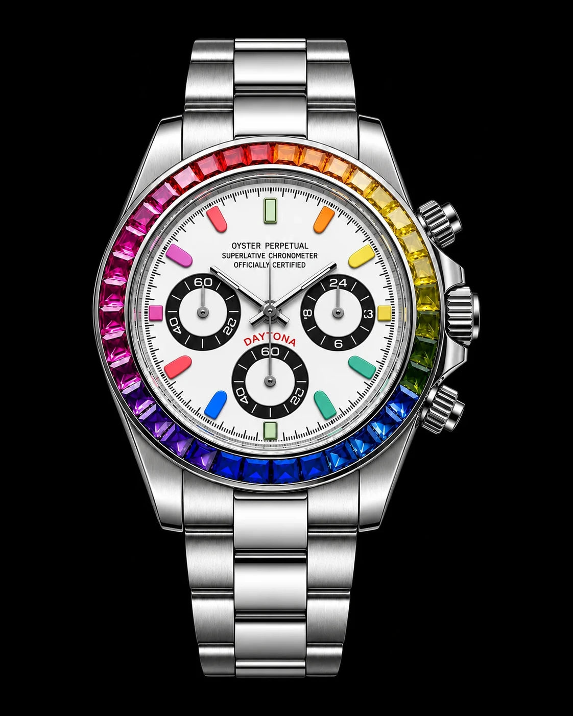 Daytona - Rainbow White Dial