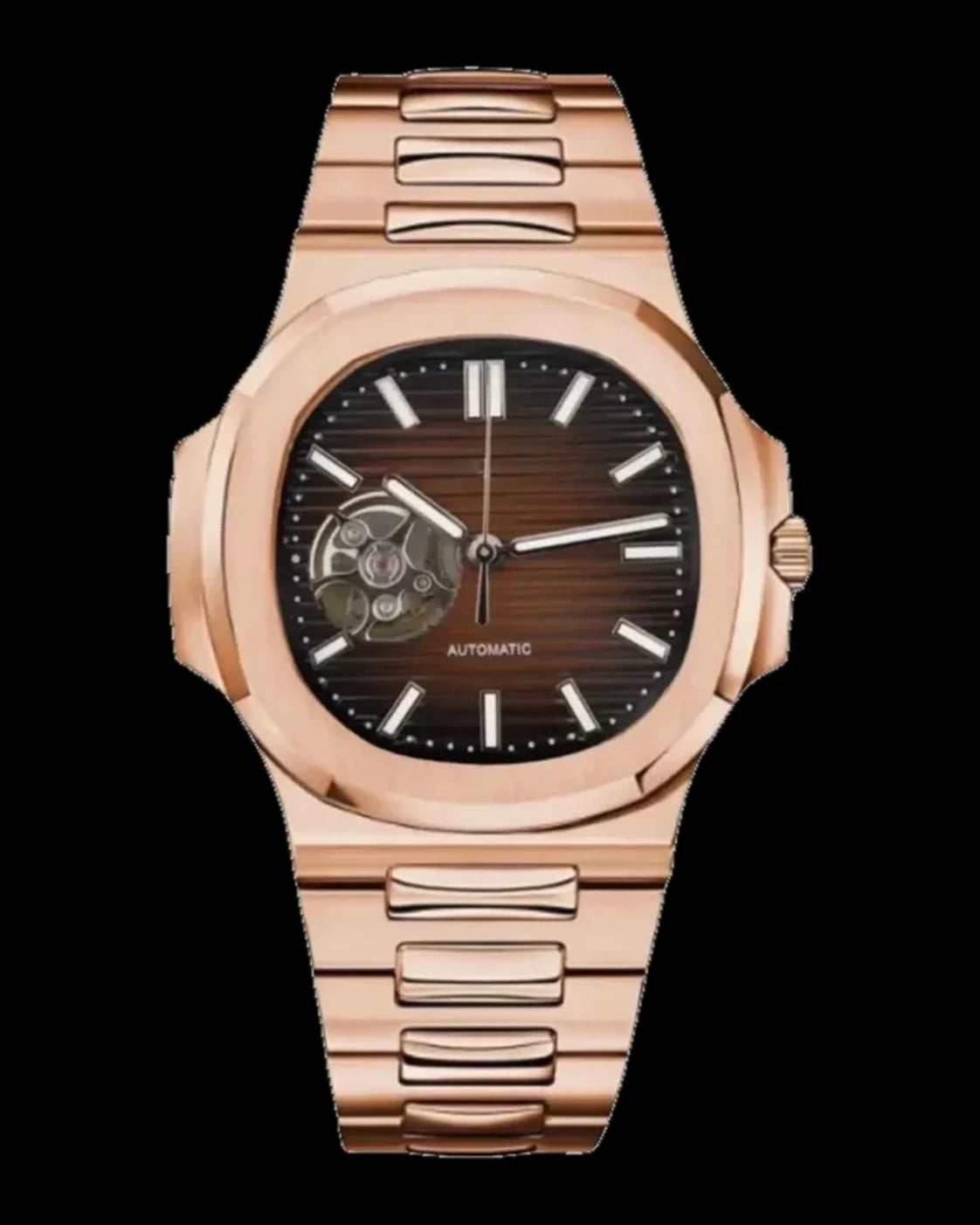 Nautilus - Rose Gold Chocolate Open Heart