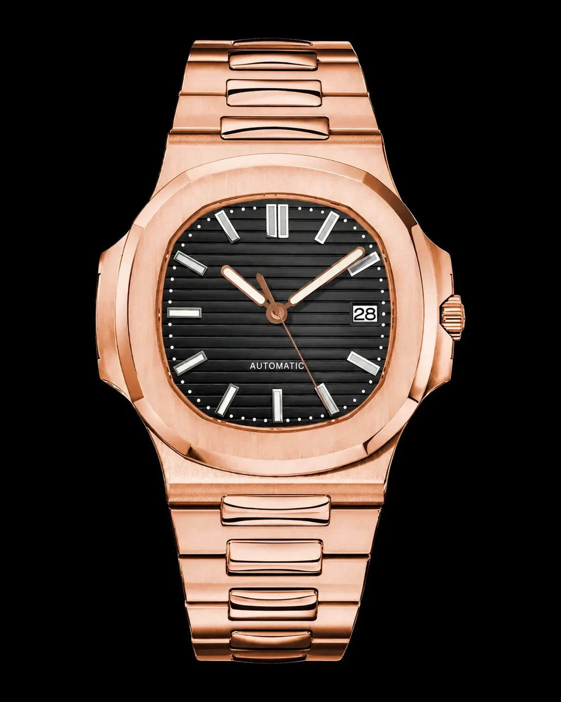 Nautilus - Rose Gold & Black