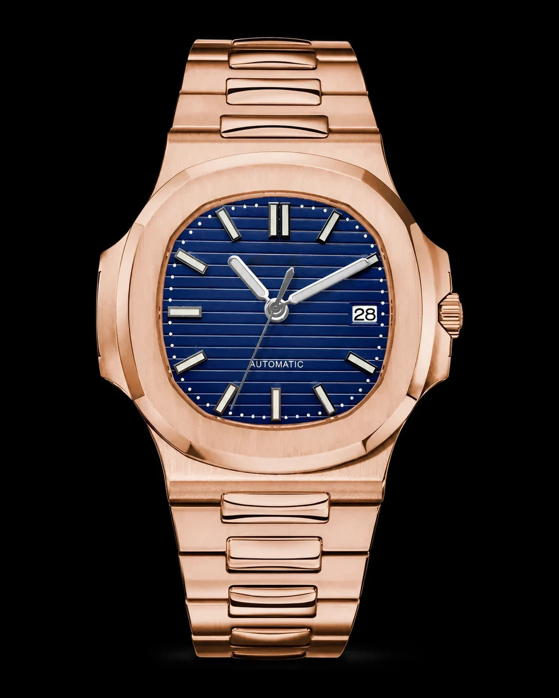 Nautilus - Rose Gold & Blue