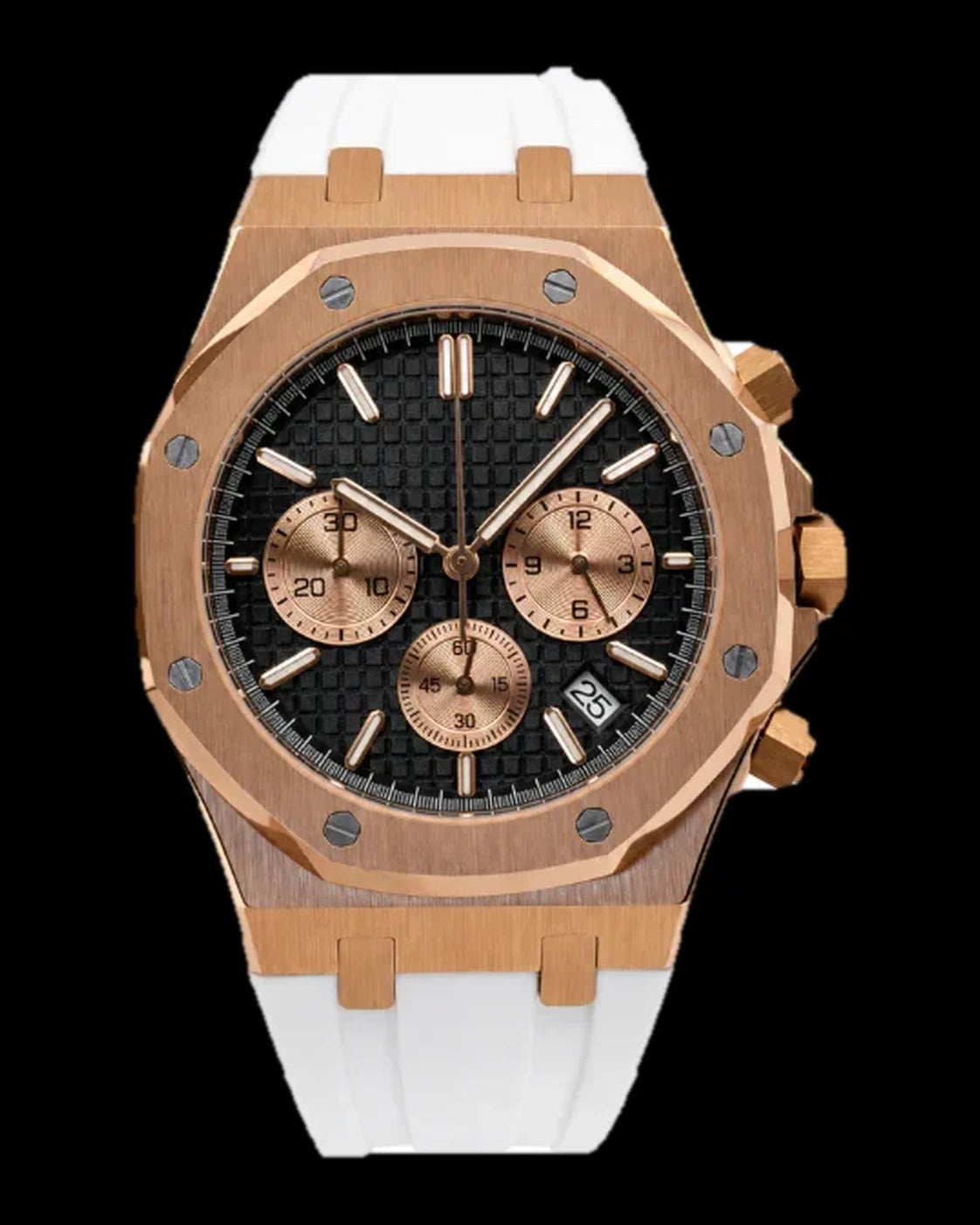 Royal Oak - Rose Gold & White Oysterflex