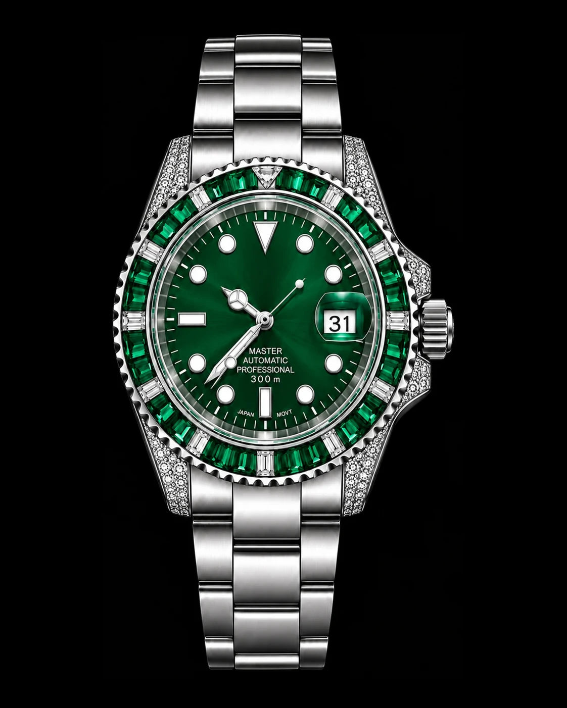 Submariner - Emerald & White